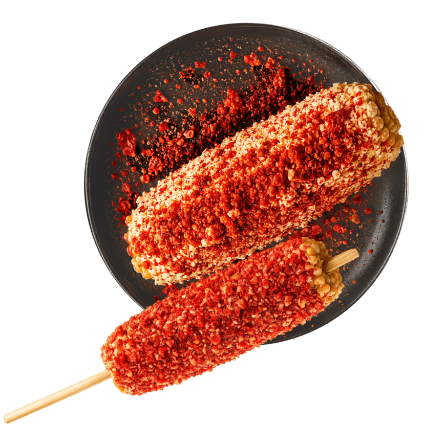 Chipotle Inferno whole elote plate