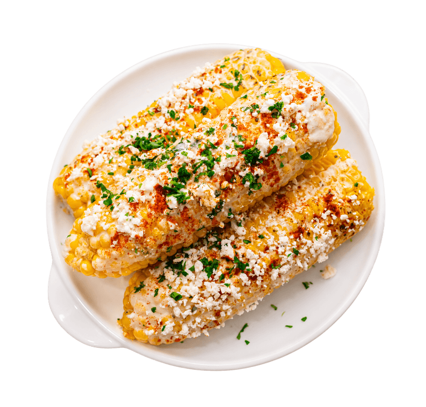 Nacho Crunch whole elote plate